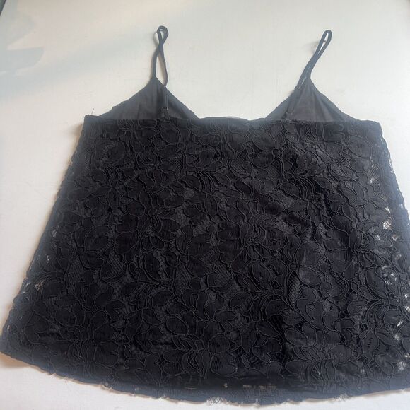 Socialite Set Of 2 Tank Top Camisole Black / Beige All-Lace V-Neck Size Medium - Picture 5 of 13
